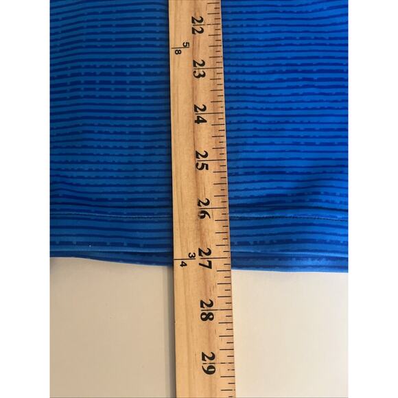 Nike Pro Combat Dri-Fit Hyperwarm Blue Mock Neck Shirt Mens Size Large Thick - Picture 12 of 13